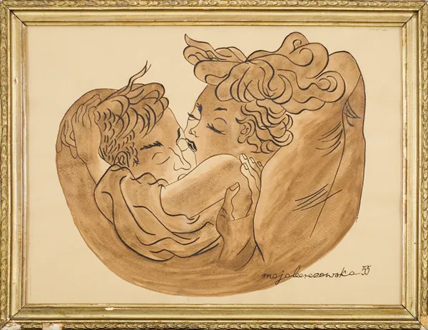Maja (Maria) Berezowska, Pocałunek, 1955