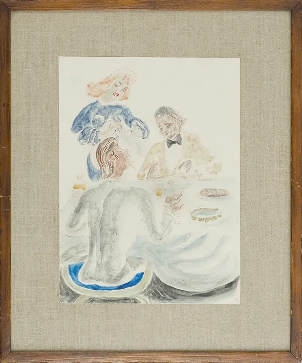 Maja (Maria) Berezowska, Przy stole, 1970