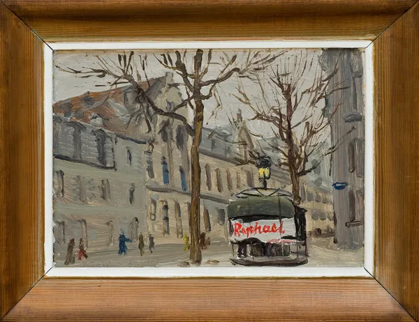 Włodzimierz Zakrzewski, Placyk przy Notre Dame de Champs w Paryżu, 1956