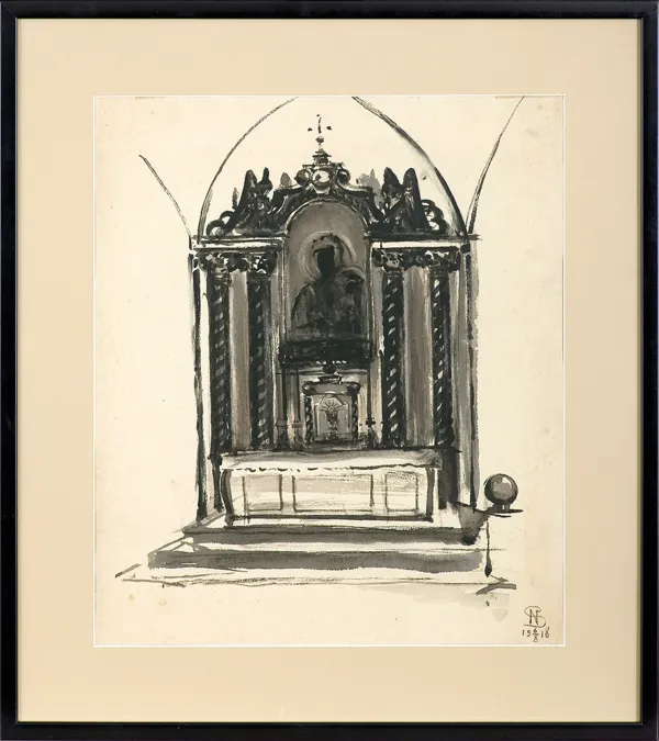 Stanisław Noakowski, SZKIC OŁTARZA, 1918