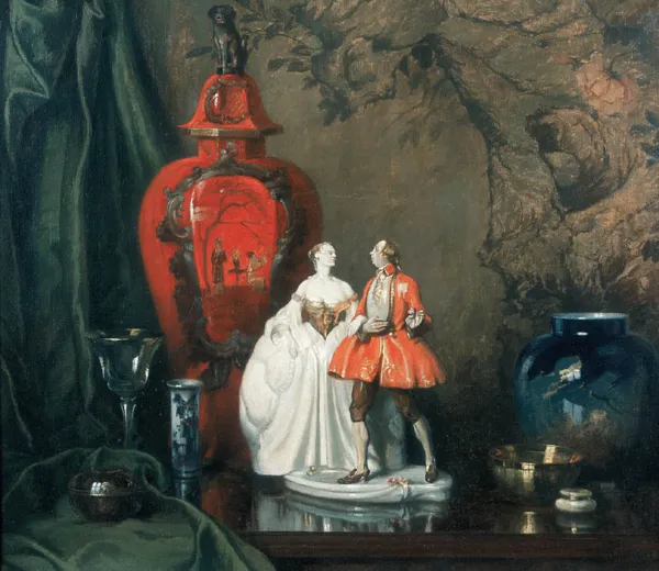 Max Durschke, Martwa natura z porcelanowymi figurkami