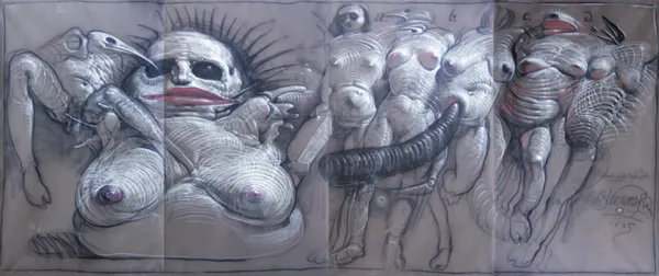 Franciszek Starowieyski, Strach podstarzałych nimf, 1985