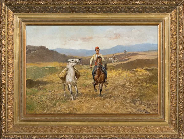 Tadeusz Ajdukiewicz, JEŹDŹCY W STEPIE, 1911