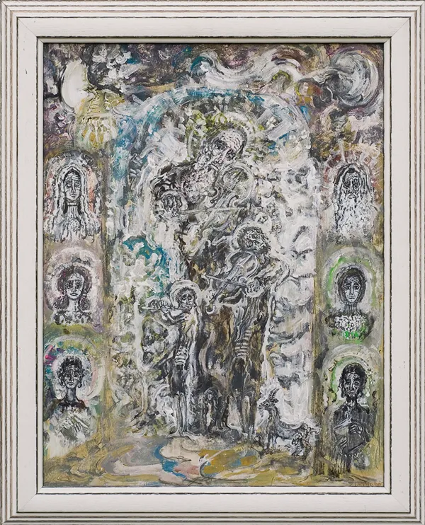 Zdzisław Lachur, Grający na skrzypcach, 1990