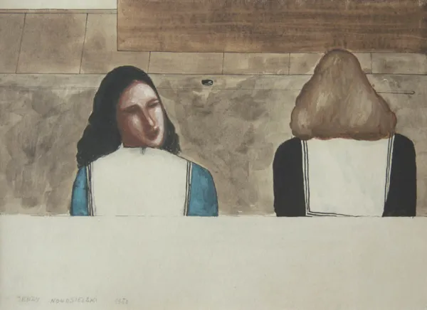 Jerzy Nowosielski, Dwie kobiety, 1950