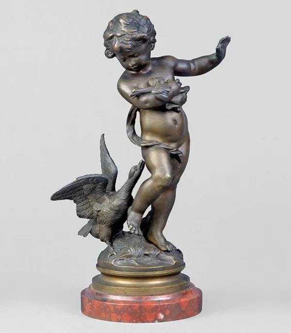 Auguste Moreau, UCIECZKA PRZED GĘSIĄ, ok. 1890