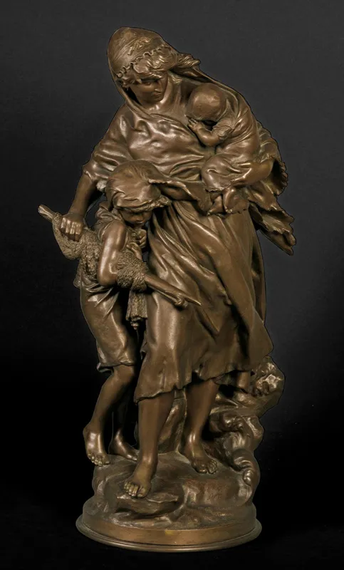 Mathurin Moreau, RYBACZKA Z DZIEĆMI, 1884