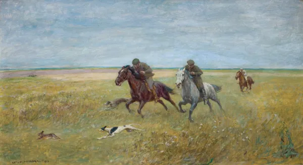 Antoni Piotrowski, POLOWANIE NA ZAJĄCE, 1913