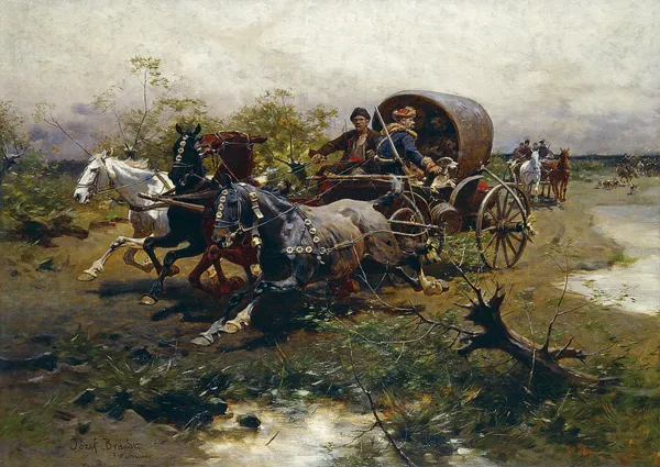 Józef Brandt, Na polowanie