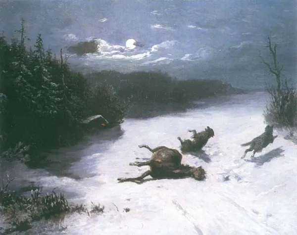 Alfred Wierusz-Kowalski, Nocny napad