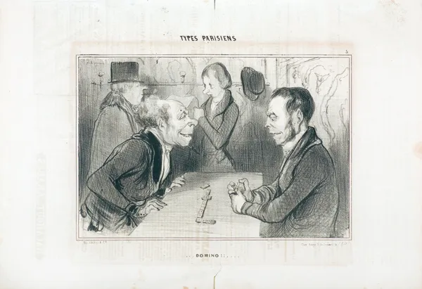 Honoré Daumier, DOMINO!!, 1839