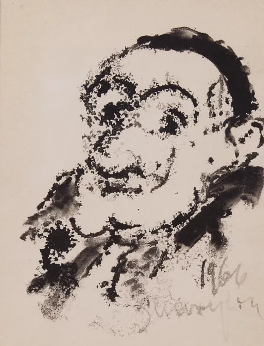 Józef Charyton, Portret Żyda, 1966