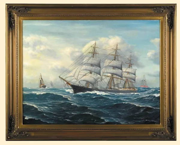 Friedrich Schütz, ŻAGLOWIEC NA MORZU