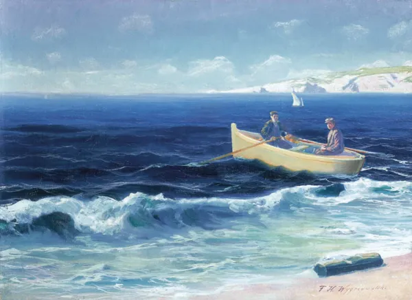 Feliks Kazimierz Wygrzywalski, 72. Łódz przy brzegu morza, przed 1939