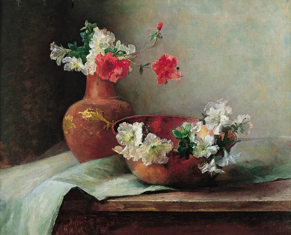 Anna Benkendorff, Kwiaty azalii, 1897