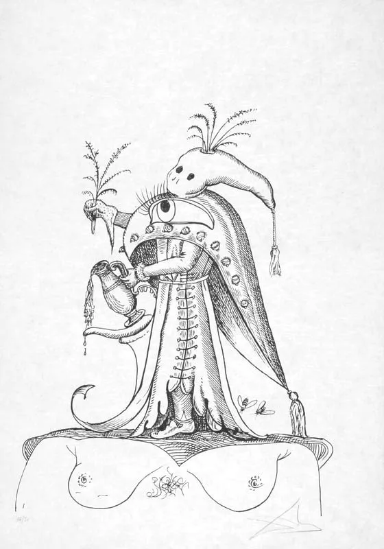 Salvador Dali, Ilustracja 10 z teki les songes...