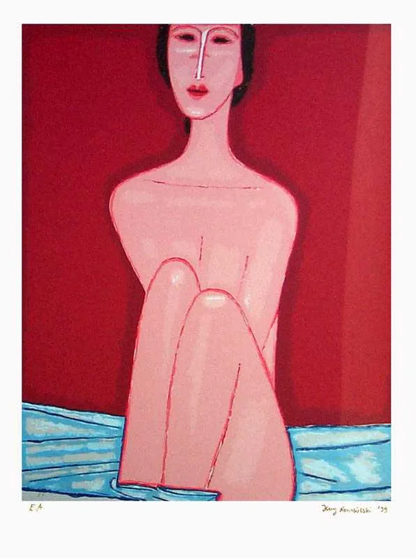 Jerzy Nowosielski, Akt siedzący, 1999