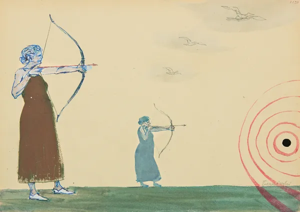 Andrzej Wróblewski, ŁUCZNICZKI, ok. 1955