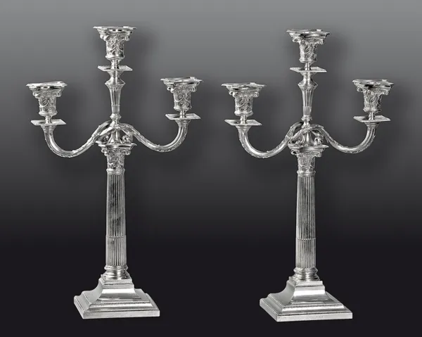 Autor nierozpoznany, PARA KANDELABRÓW, 1896