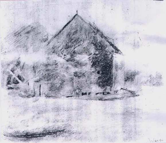 Jerzy Wolff, Pejzaż z młynem