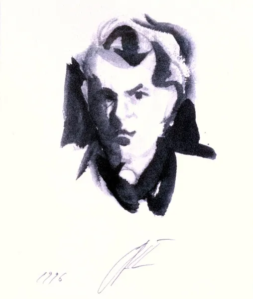 Roman Opałka, Autoportret, 1953