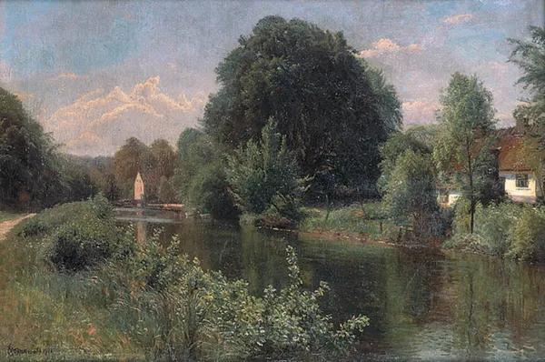 Emil Wennerwald, Pejzaż, 1918