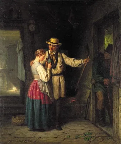 Gottlieb Emil Schuback, Pożegnanie - bukiecik niezapominajek