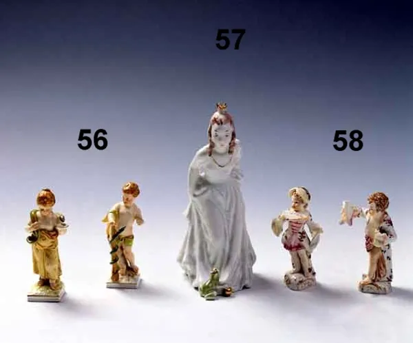 Autor nierozpoznany, Para figurek porcelanowych (56)