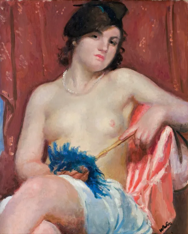 Wojciech Weiss, MODELKA W BERECIE, ok. 1925