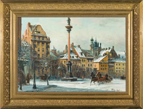 Władysław Chmieliński (Stachowicz), ZIMA NA PLACU ZAMKOWYM W WARSZAWIE 