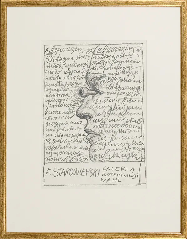 Franciszek Starowieyski, Projekt plakatu Galerii Alicji i Bożeny Wahl, ok.
