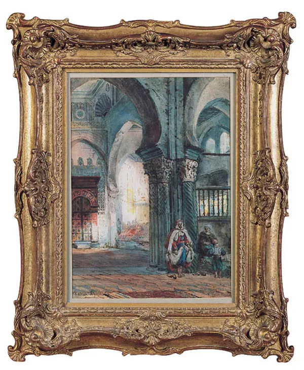 Pierre Henri Theodore  Tetar van Elven, WNĘTRZE MECZETU W ALGIERII