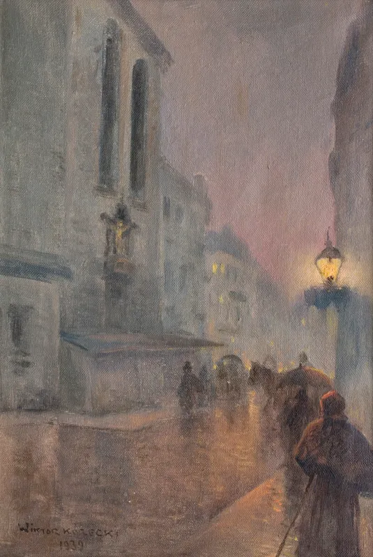 Wiktor Korecki, WIECZÓR W WARSZAWIE.W DESZCZOWY WIECZÓR, 1939