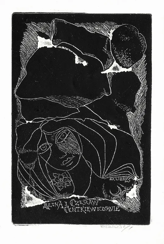 Stanisław Dawski, Ex libris Aliny i Czesława Centkiewiczów