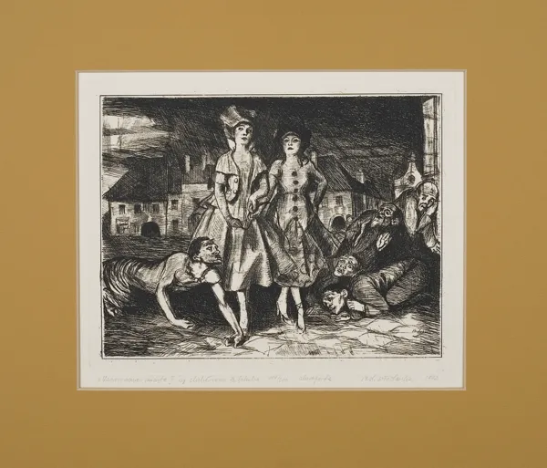 Małgorzata Leszczewska-Włodarska, Kopia pracy B.Schulza Zaczarowane miasto II, 1991