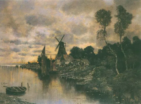 Karl Heffner, Krajobraz z Holandii