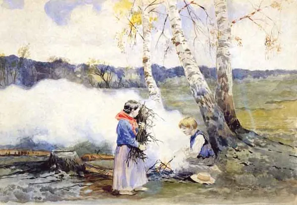 Józef Rapacki, Przy ognisku