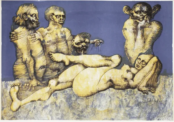 Jan Lebenstein, Corps de garde (Straż przyboczna), 1973