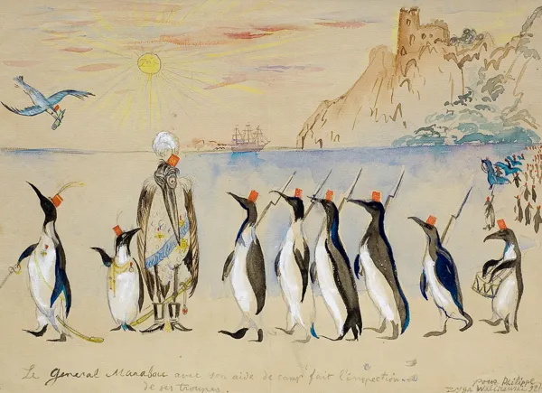 Zygmunt Waliszewski, Generał Marabut z adiutantem, 1927