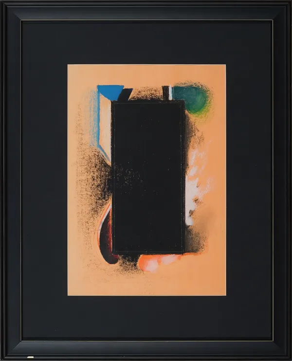 Jan Berdyszak, Kompozycja z czarnym prostokątem, 1971