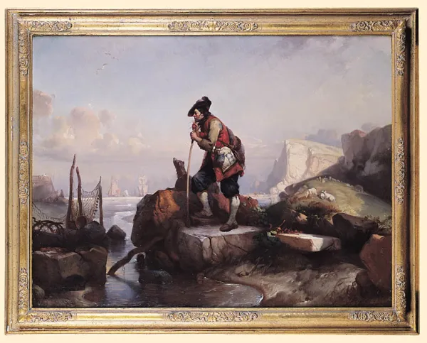 Eugene-Modeste-Edmond Lepoittevin, NA BRZEGU MORZA, ok. 1850