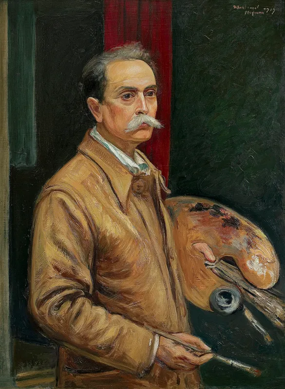 Vlastimil Hofman, AUTOPORTRET Z PALETĄ, 1939