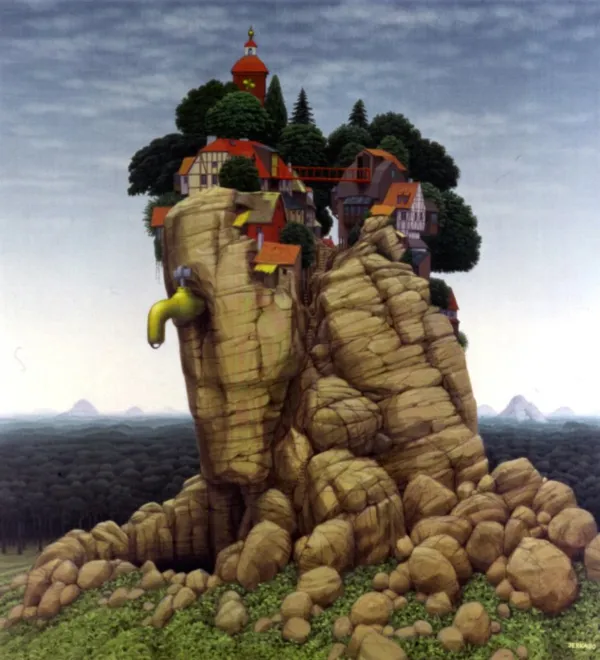 Jacek Yerka, Zazdrość, 1990