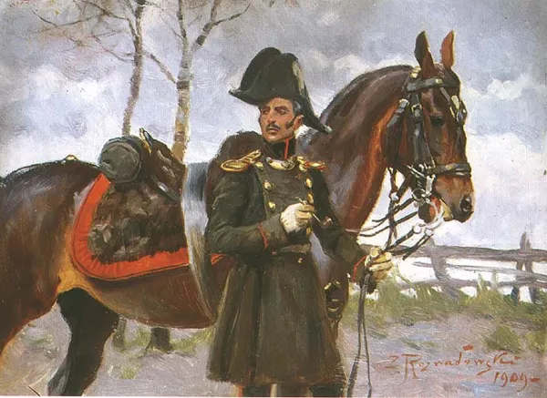 Zygmunt Rozwadowski, Żołnierz napoleoński z koniem
