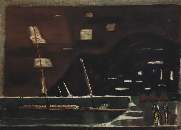 Tadeusz Kulisiewicz, ZATOKA Z DWOMA ŻAGLOWCAMI