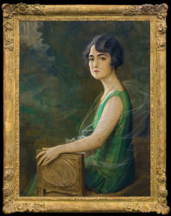 Tadeusz Styka, PORTRET DAMY, ok. 1920