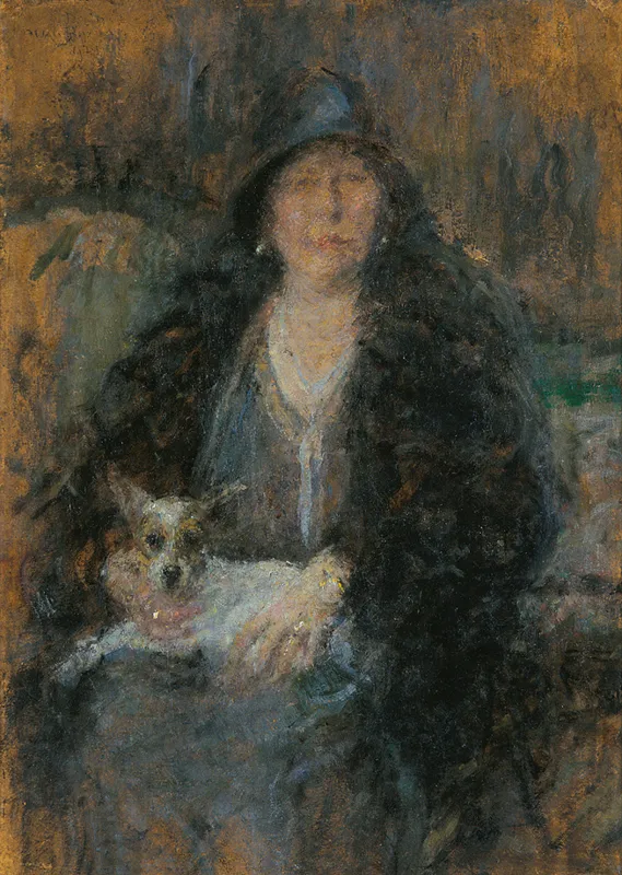 Olga Boznańska, Pani z pieskiem na kolanach