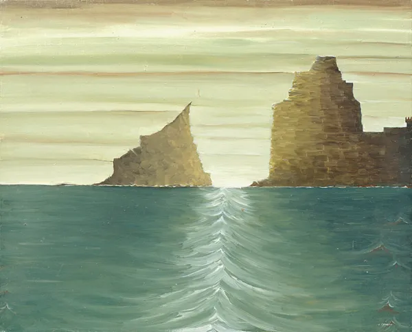 Henryk  Opałka, Skały nad morzem, 1990-91