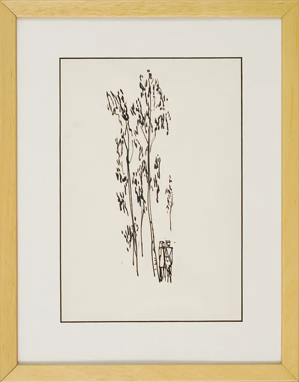 Roman Opałka, Szkic ilustracji, 1957