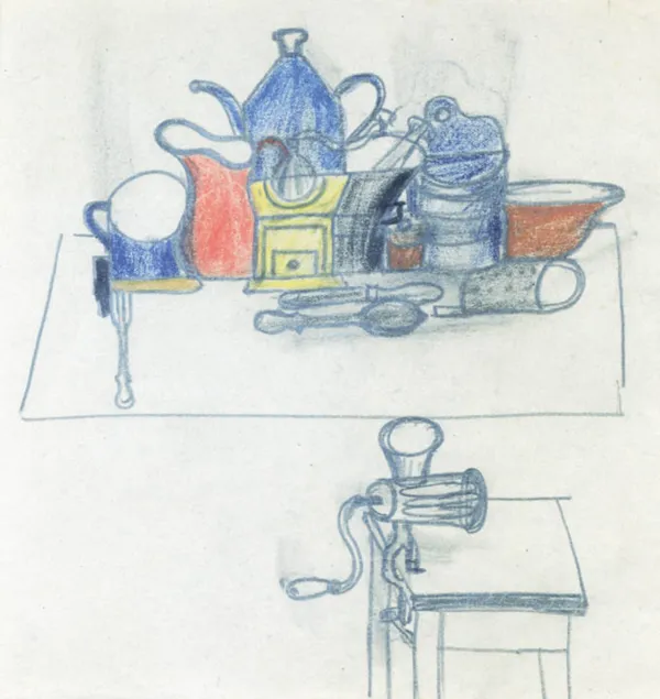 Marek Włodarski, Szkic do martwej natury kuchennej, 1925